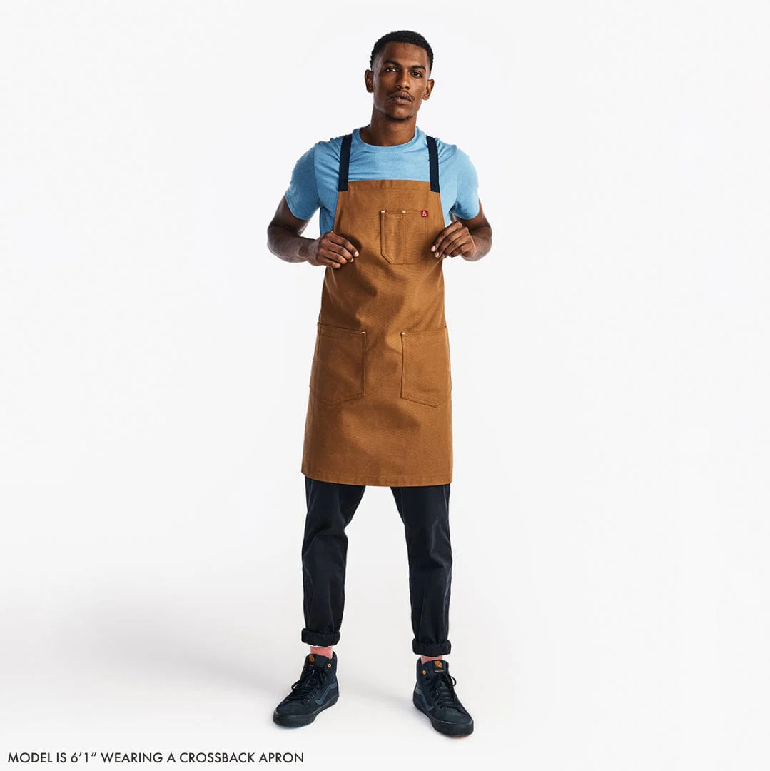Midnight Blue Crossback Apron - Image 6