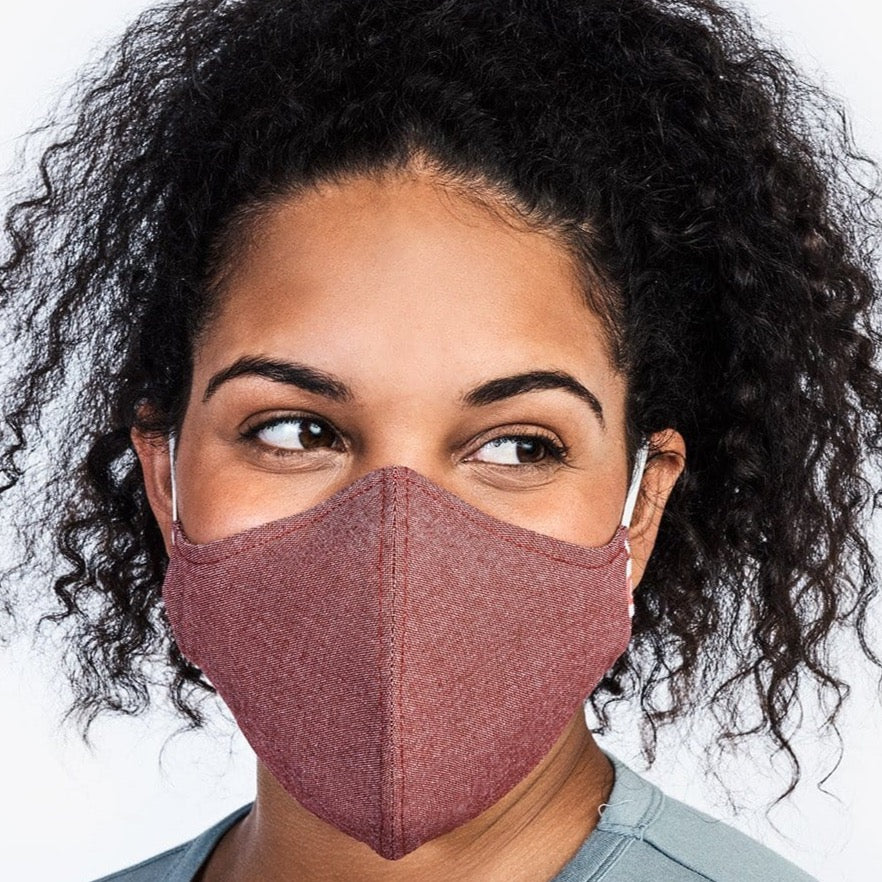 The Wake Up & Fight Mask 3 Pack - Red Oxford - Image 3