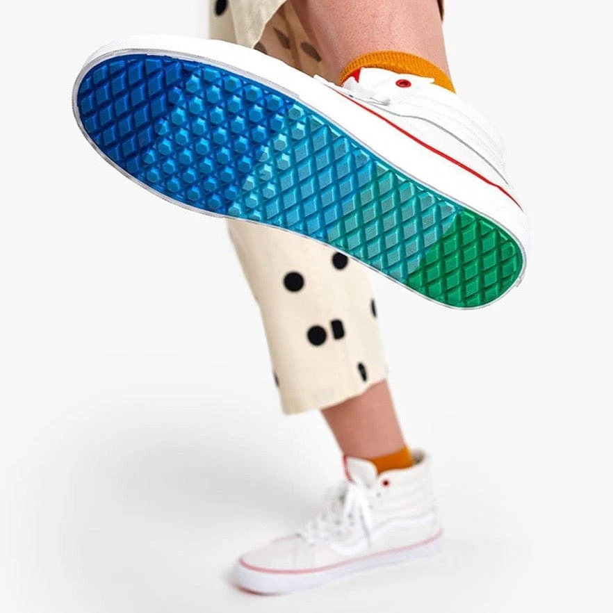 White Vans High Tops - Image 3