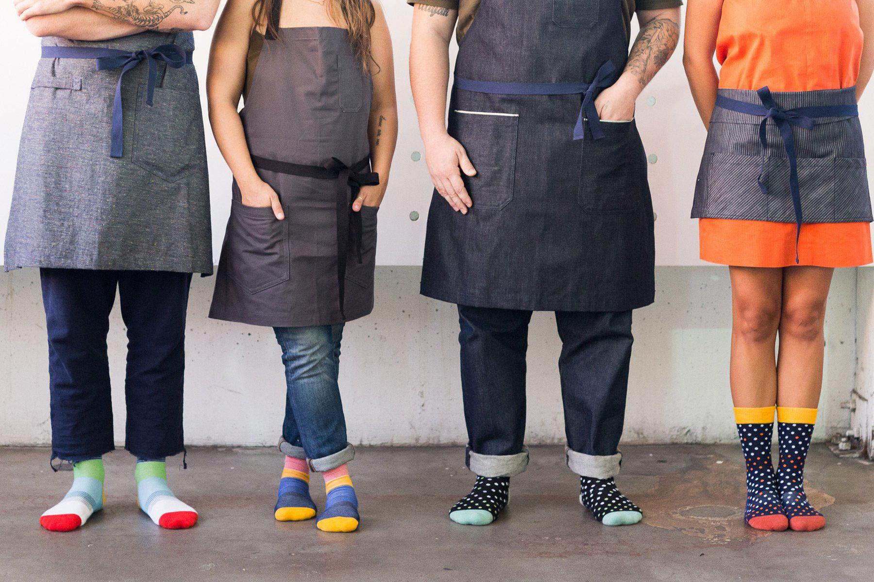 Wake Up and Fight Sock - Blue Stripe - Image 3